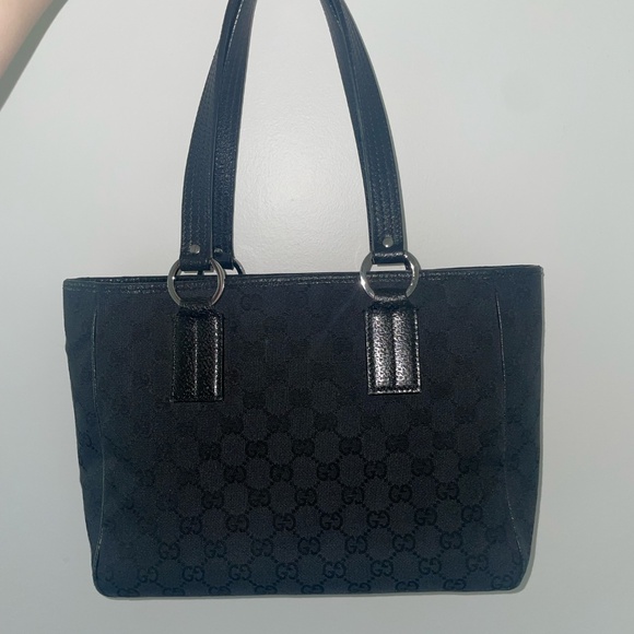 Vintage Gucci Open Tote Bag - GG Canvas - Picture 2 of 6